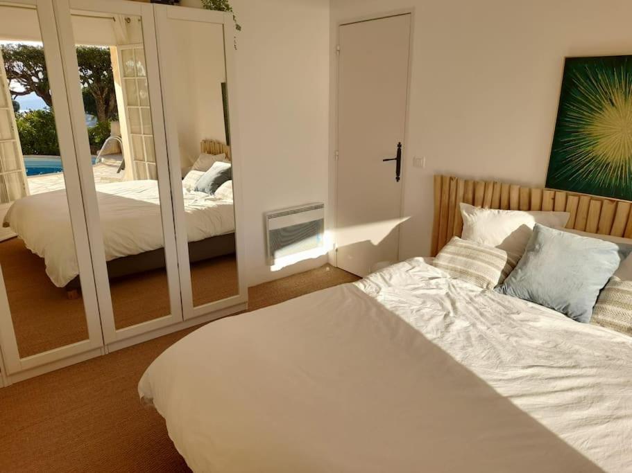 4-Star Private Villa With Heated Pool And Panoramic Sea View At Gulf De Saint Tropez Cavalaire-sur-Mer Exterior photo