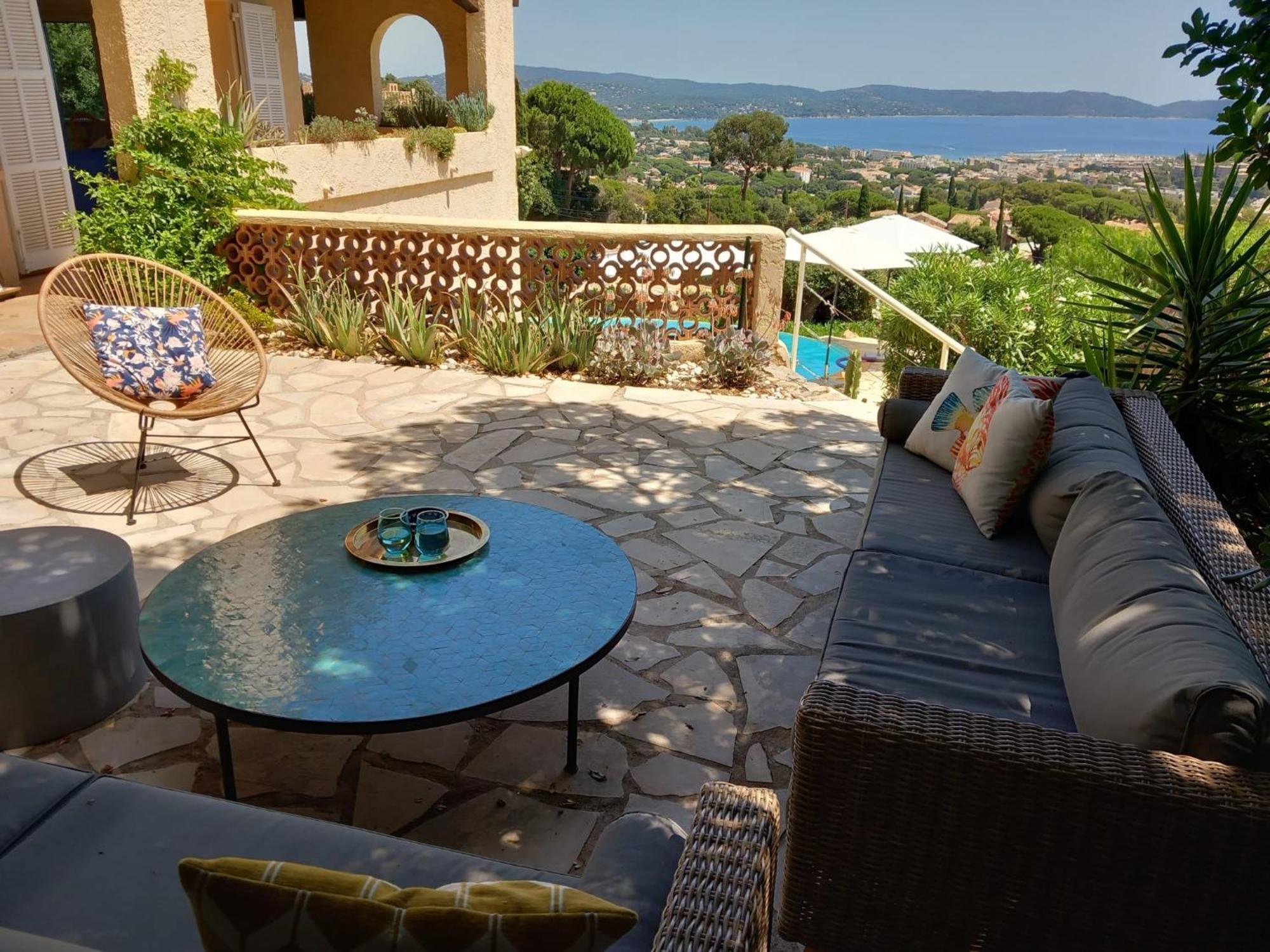 4-Star Private Villa With Heated Pool And Panoramic Sea View At Gulf De Saint Tropez Cavalaire-sur-Mer Exterior photo