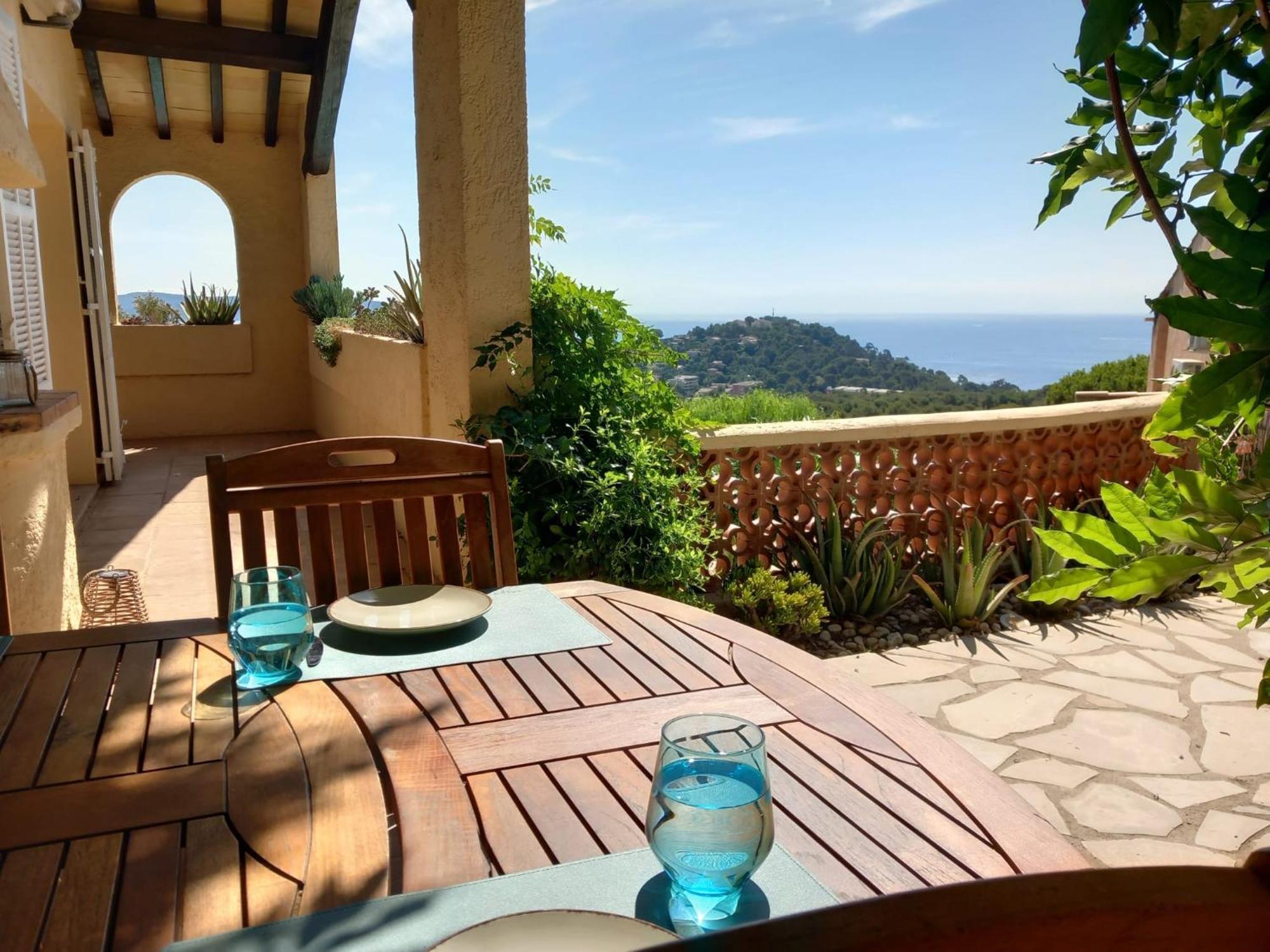 4-Star Private Villa With Heated Pool And Panoramic Sea View At Gulf De Saint Tropez Cavalaire-sur-Mer Exterior photo