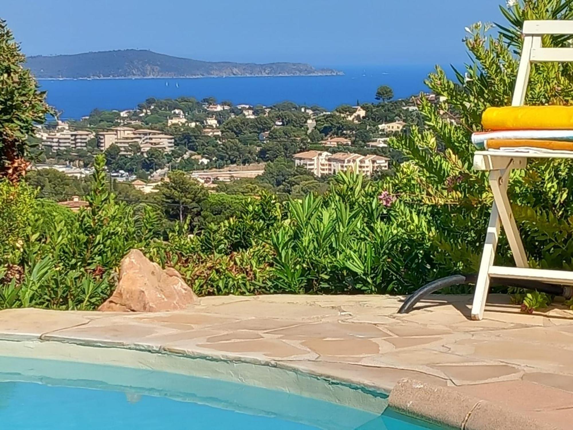 4-Star Private Villa With Heated Pool And Panoramic Sea View At Gulf De Saint Tropez Cavalaire-sur-Mer Exterior photo